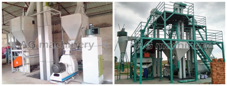 2t/H Automatic Cattle Feed Pellet Making Line Livestock Feed Processing Plant