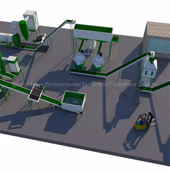 Factory Price High Output Vertical Ring Die Biomass Pellet Production Line