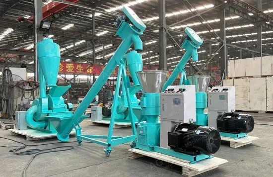 500-1000kg/h 휴대용 목재 펠렛 공장, 바이오매스 목재 펠렛 생산 라인